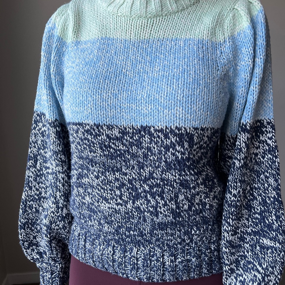 525 America Multitone Blue Women's Sweater